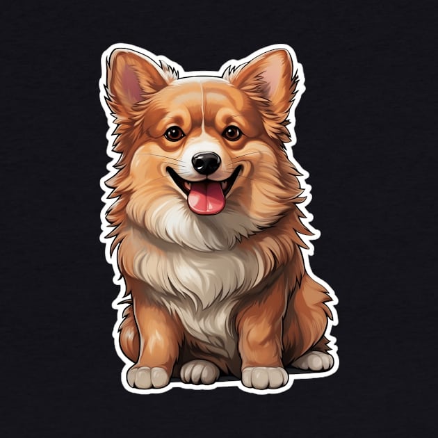 Adorable Corgi - A Delightfully Cute Canine Companion by Artisan Design 